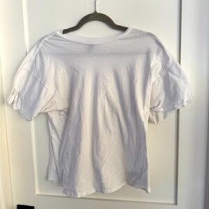 White crop Tee